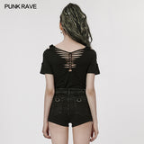 Punk woven T-shirt
