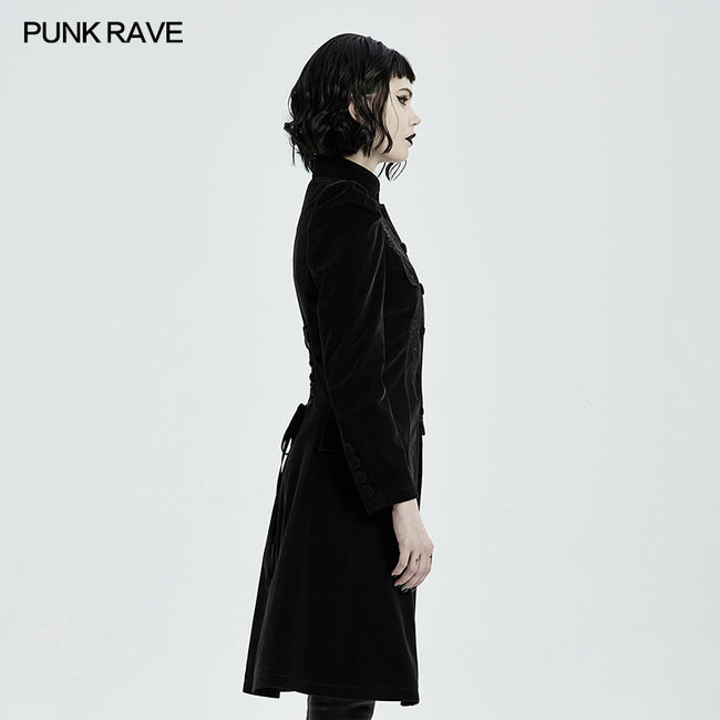 Goth Mid Length Coat