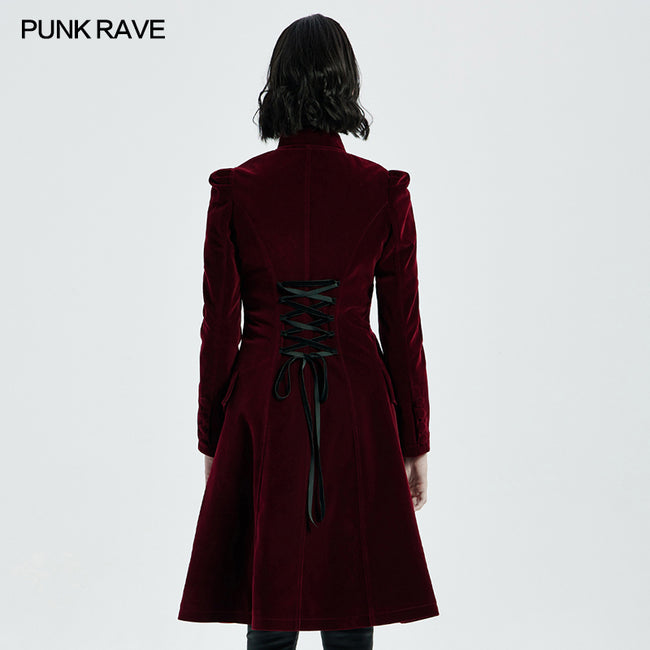 Goth Mid Length Coat