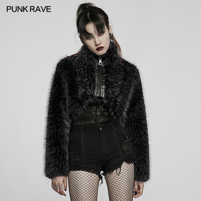 Punk daily faux wool coat