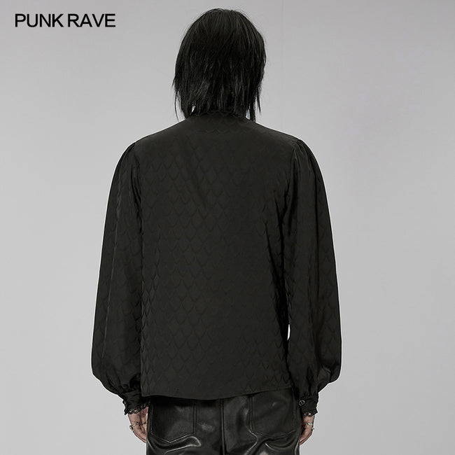 Gothic Dragon scale jacquard shirt