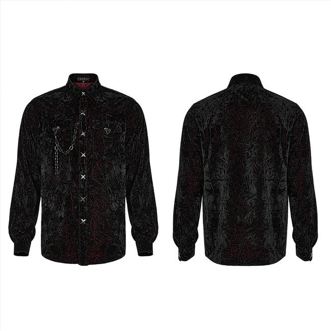 2022 Gothic daily  velvet  shirt