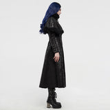 Gothic imitation fur long coat