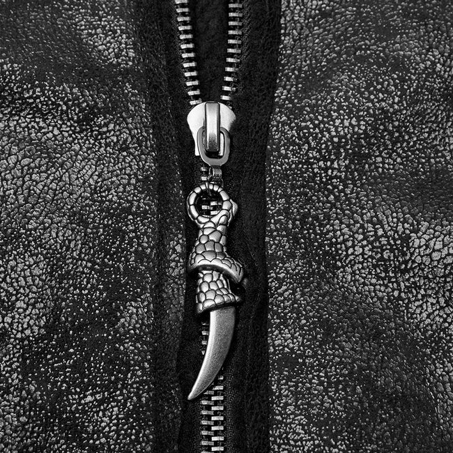 Gothic imitation fur long coat