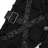 Gothic asymmetric vest