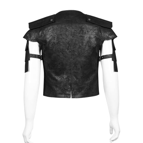 Cool Military Leather Short Punk Jacket