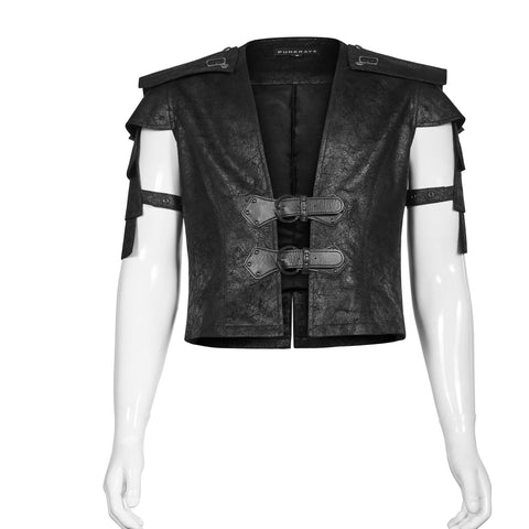 Cool Military Leather Short Punk Jacket