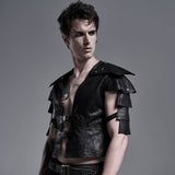 Cool Military Leather Short Punk Jacket