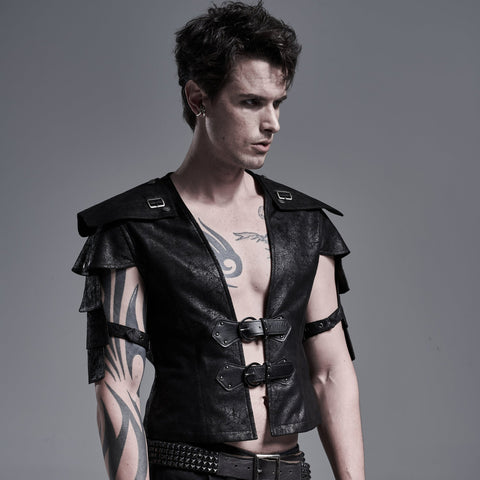Cool Military Leather Short Punk Jacket