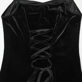 Goth Dark Heart Slip Dress