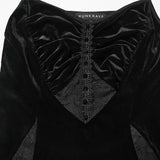 Goth Dark Heart Slip Dress