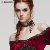 GOTH Blood Drop Choker