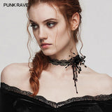 GOTH Blood Drop Choker