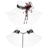 GOTH Blood Drop Choker