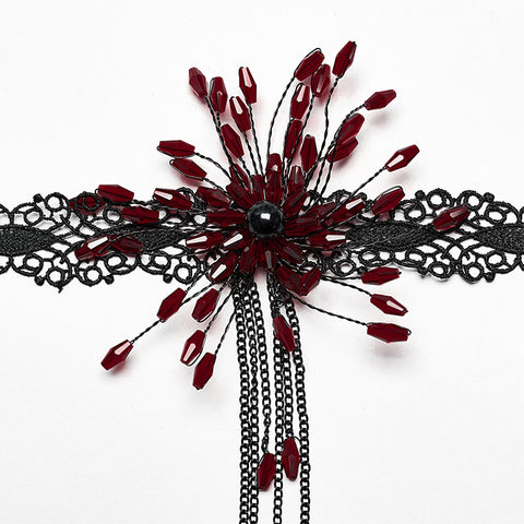 GOTH Blood Drop Choker