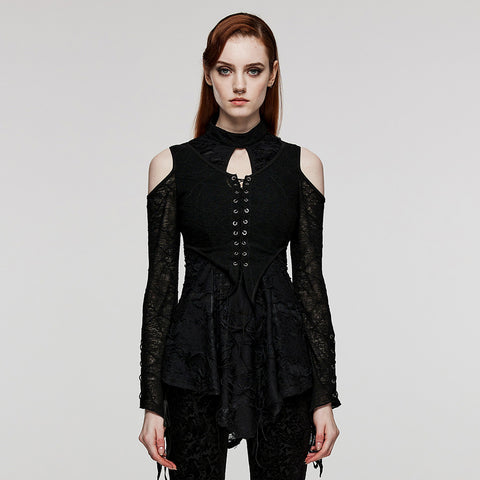 Goth Drop-Neck Daily T-Shirt