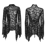 Bat mesh Long Sleeve basic T-Shirt