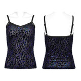 Goth embossed velvet camisole