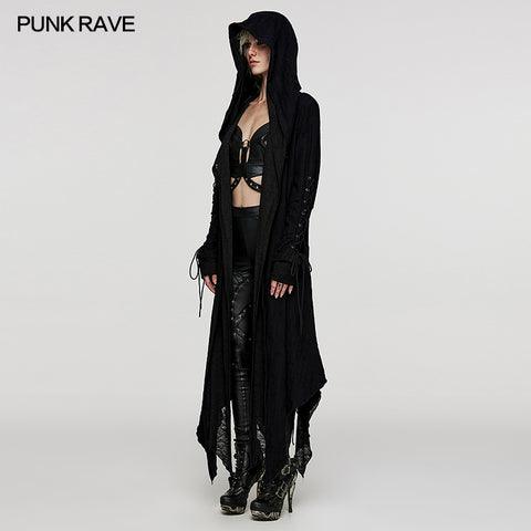 Goth decadent layered long coat