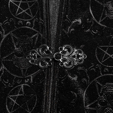 Goth pentacle shawl