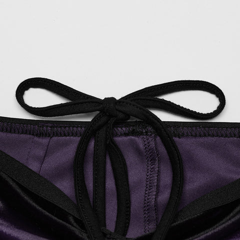 Goth gradient printed flared pants