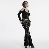 Goth skull flared Pants