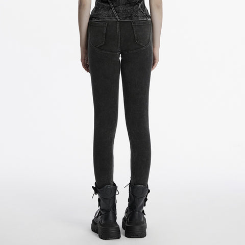 Apocalypse punk knitted jeans