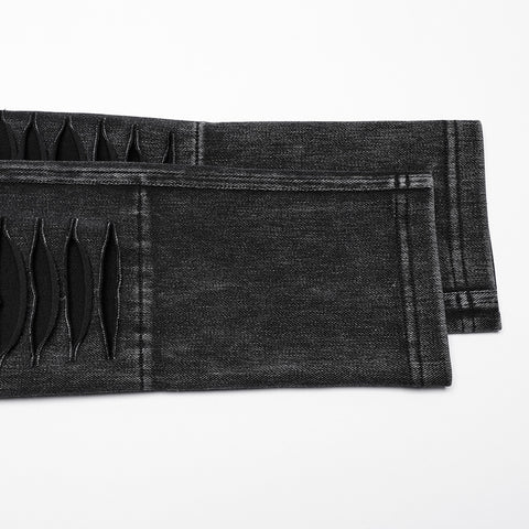 Apocalypse punk knitted jeans