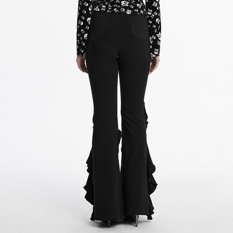 Gothic daily flared pants