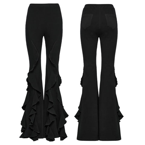 Gothic daily flared pants