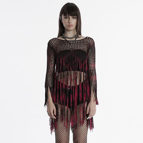 Goth tassels sweater