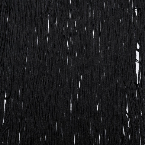 Goth tassels sweater
