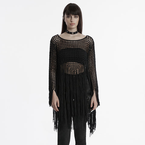 Goth tassels sweater