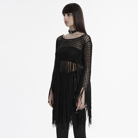 Goth tassels sweater
