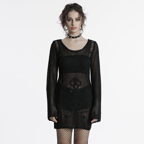 Punk Skull Knit Dress