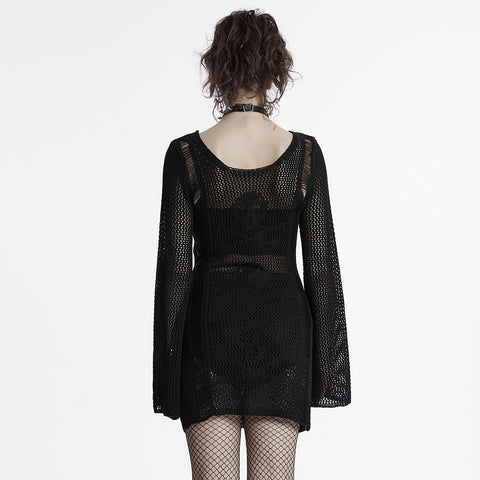 Punk Skull Knit Dress