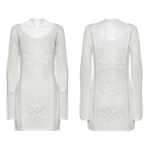 Punk Skull Knit Dress