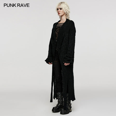 Asymmetric long cardigan