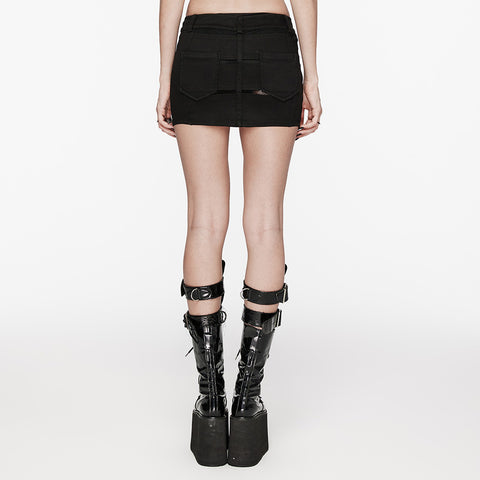 PUNK diamond mesh skirt