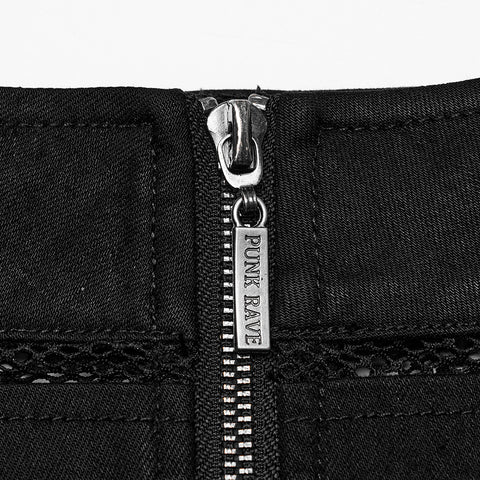 PUNK diamond mesh skirt