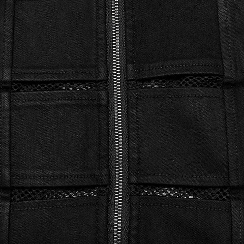 PUNK diamond mesh skirt
