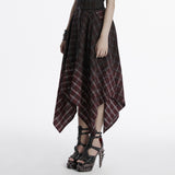 Punk vintage plaid skirt