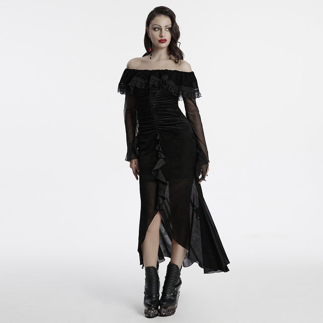 Sexy goth mesh dress, F.2XL / Black Sexy goth mesh dress, F.2XL / Black