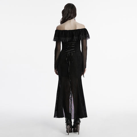 Sexy goth mesh dress