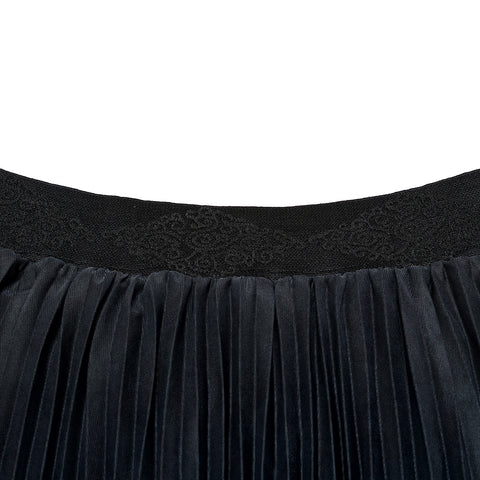 Goth Skull Print Gradient Skirt
