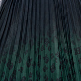 Goth Skull Print Gradient Skirt