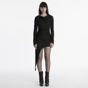 Punk Irregular Hooded Dress