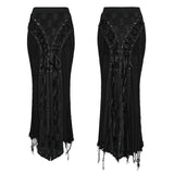 Decadent Gothic Woolen Skirt