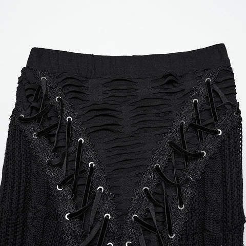 Decadent Gothic Woolen Skirt