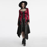 Goth Gradient Printed Velvet T-shirt